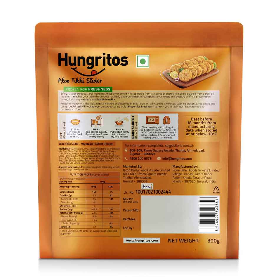 Hungritos Aloo Tikki Slider | Party Snack