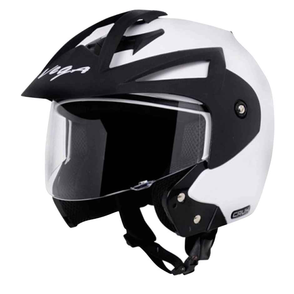 Vega Crux Open Face White Helmet-L