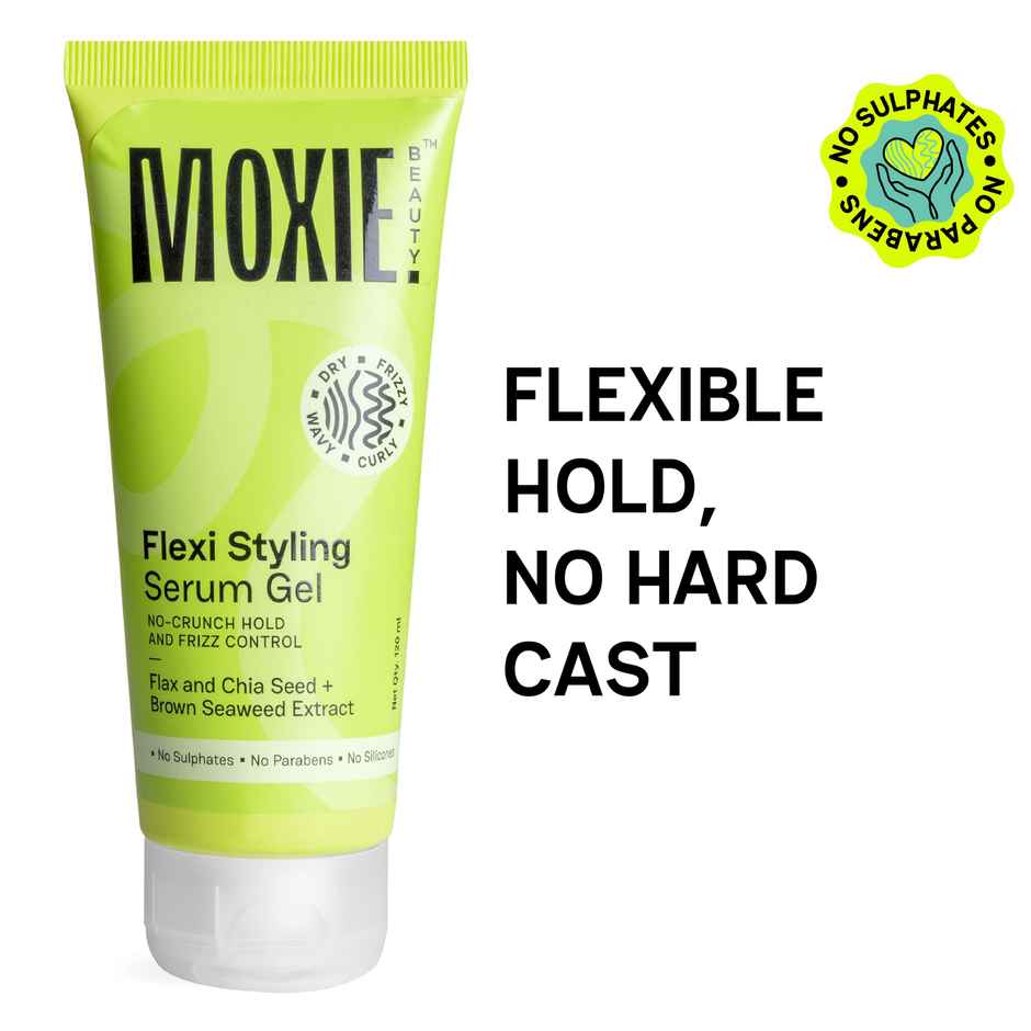 Moxie Beauty Flexi Styling Serum Gel For Frizzy, Dry, Wavy, Curly Hair