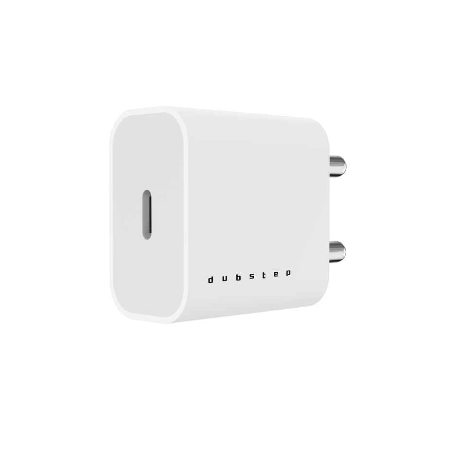 Dubstep Sprint 20W USB-C Charger | All Fast Charging Technologies (With Type-C To L Cable - White