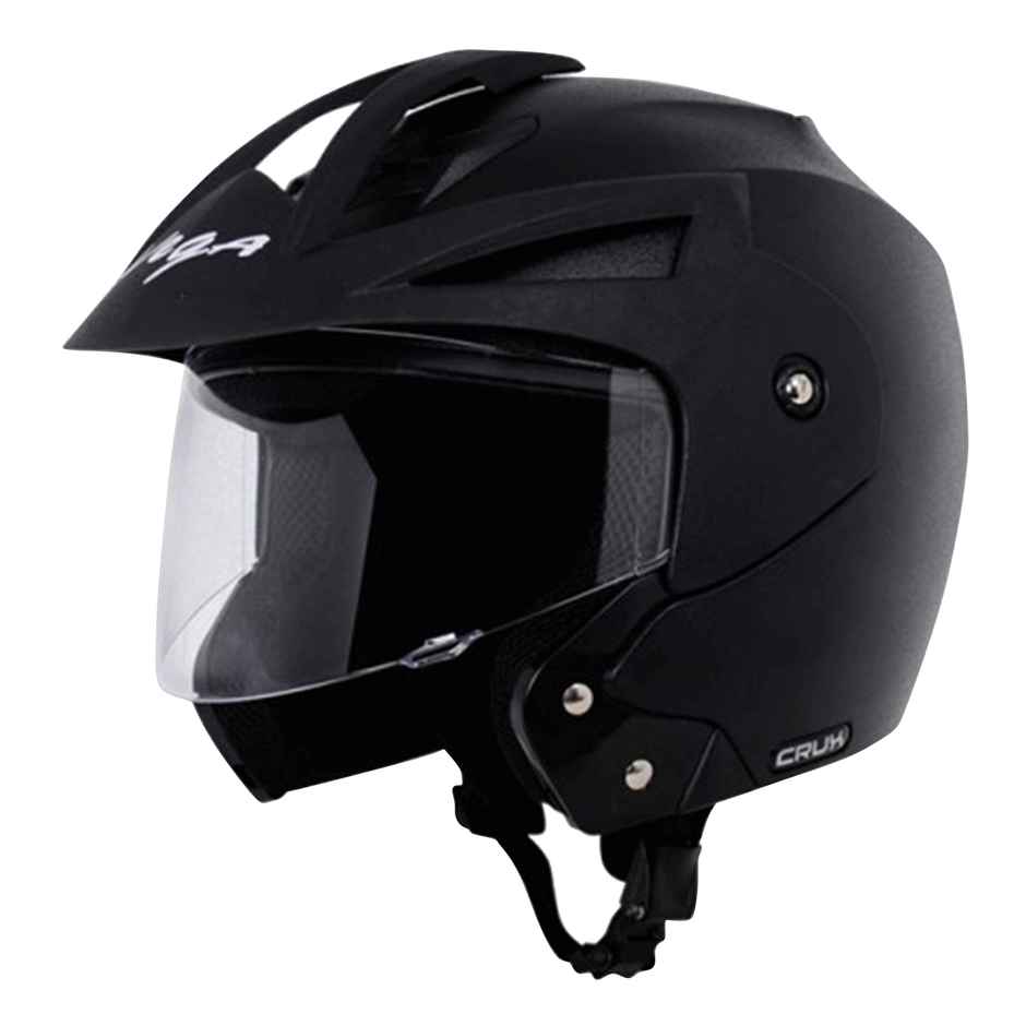 Vega Crux Open Face Black Helmet-L