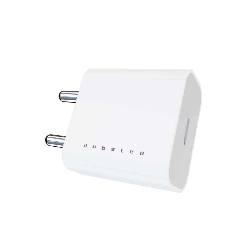 Dubstep Sprint 20W USB-C Charger | All Fast Charging Technologies (With Type-C To L Cable - White