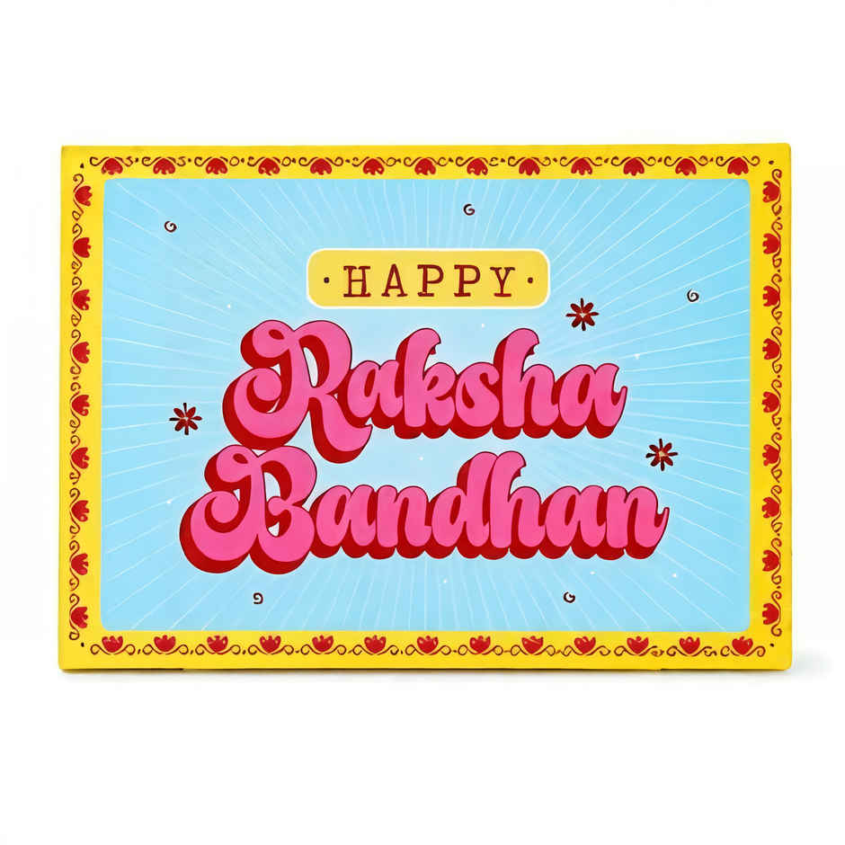 Evil Eye Rakhi Greeting Card | Hug Card | Pack of 1 | Happy Mail