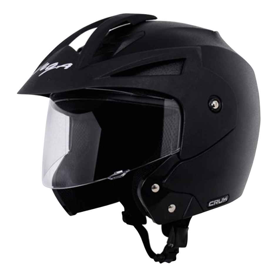 Vega Crux Open Face Black Helmet | M
