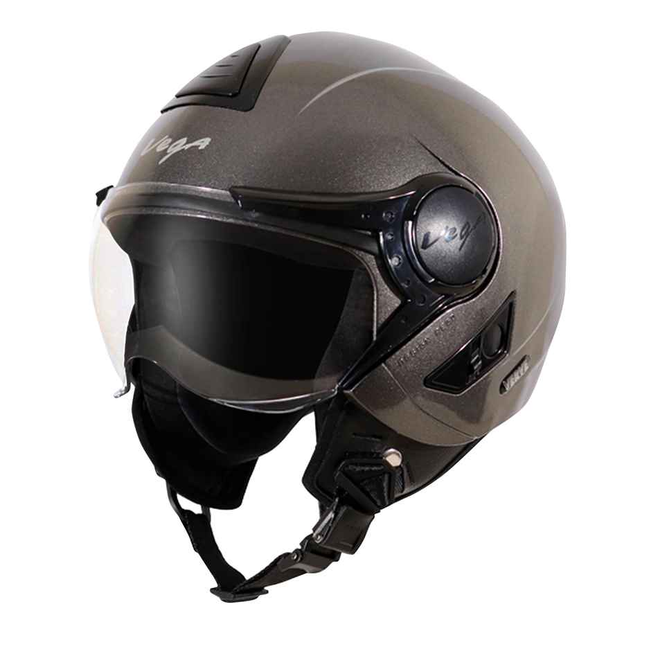 Vega Verve Lightweight Open Face Helmet for Women- Anthracite Helmet - M