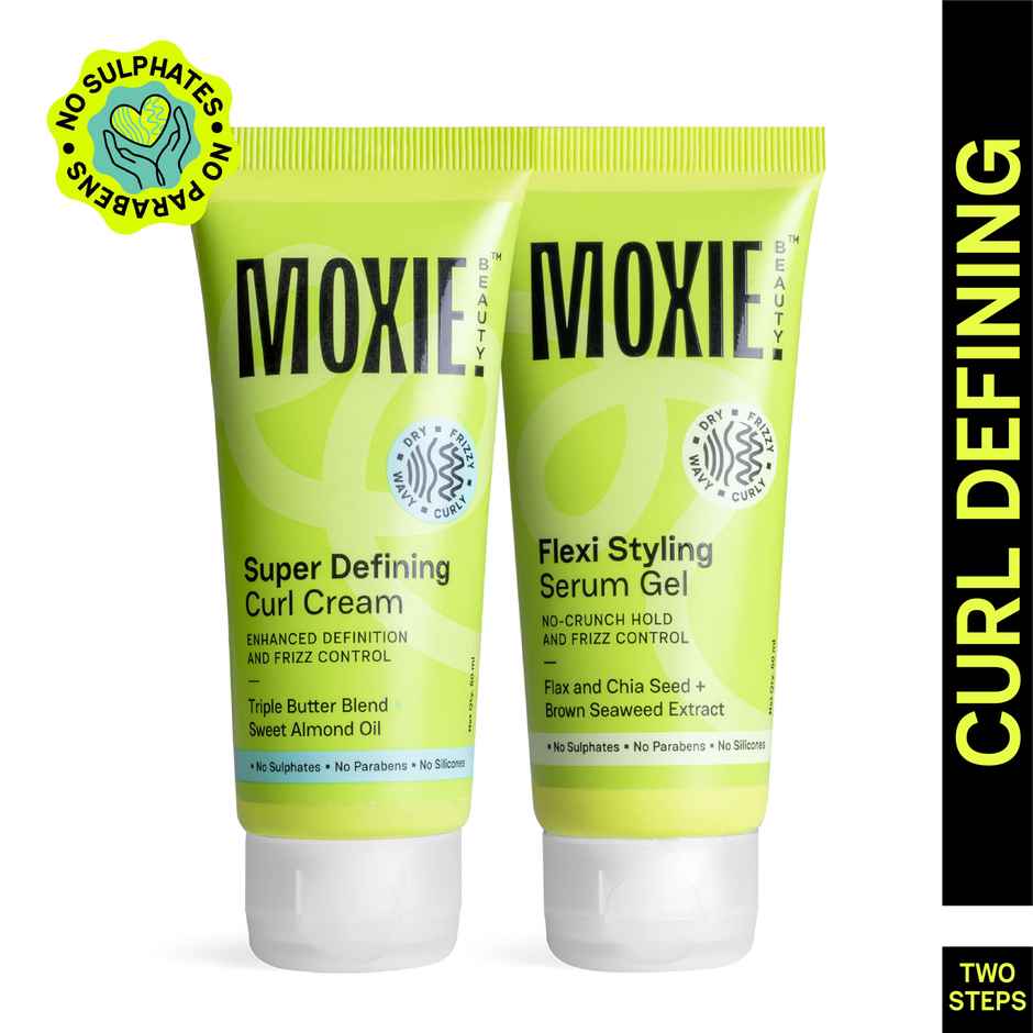 Moxie Beauty Curly Vibe Setter Travel Duo | Boosts Curl Definition & Retains 96% Moisture