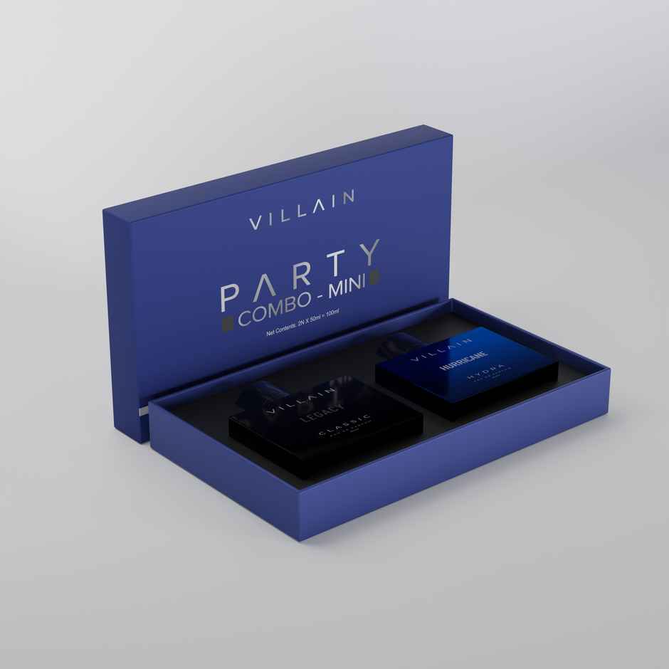 Villain Luxury Party Combo | Mini Gift Set For Men | Eau De Parfum | Premium Fragrance Spray