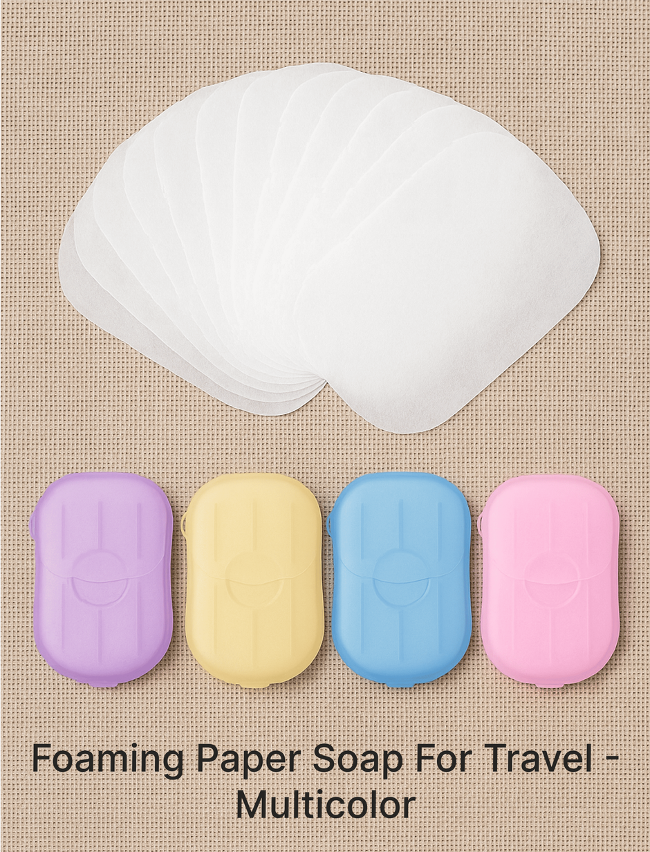 Lazer Disposable Travel Paper Soap Strips For Handwash | Assorted