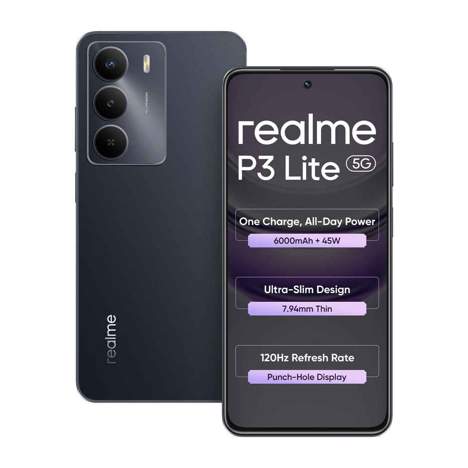 Realme P3 Lite 5G Onyx Black 4GB RAM 128GB Storage