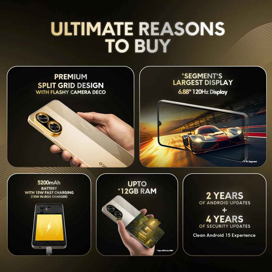 POCO C71 4GB RAM 64GB Storage | Power Black