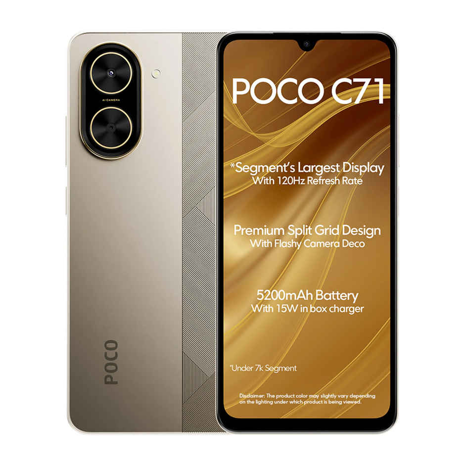 POCO C71 4GB RAM 64GB Storage | Desert Gold