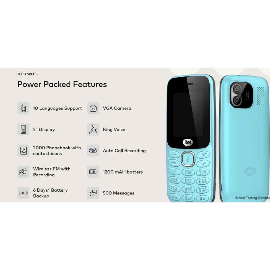 itel it2181 Phone | Light Green