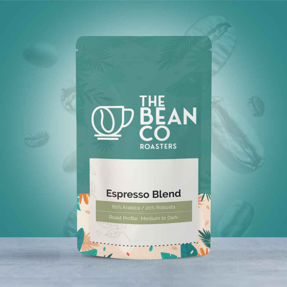 THE BEAN CO ROASTERS Espresso Blend Medium To Dark Roast 80% Arabica & 20% Robusta