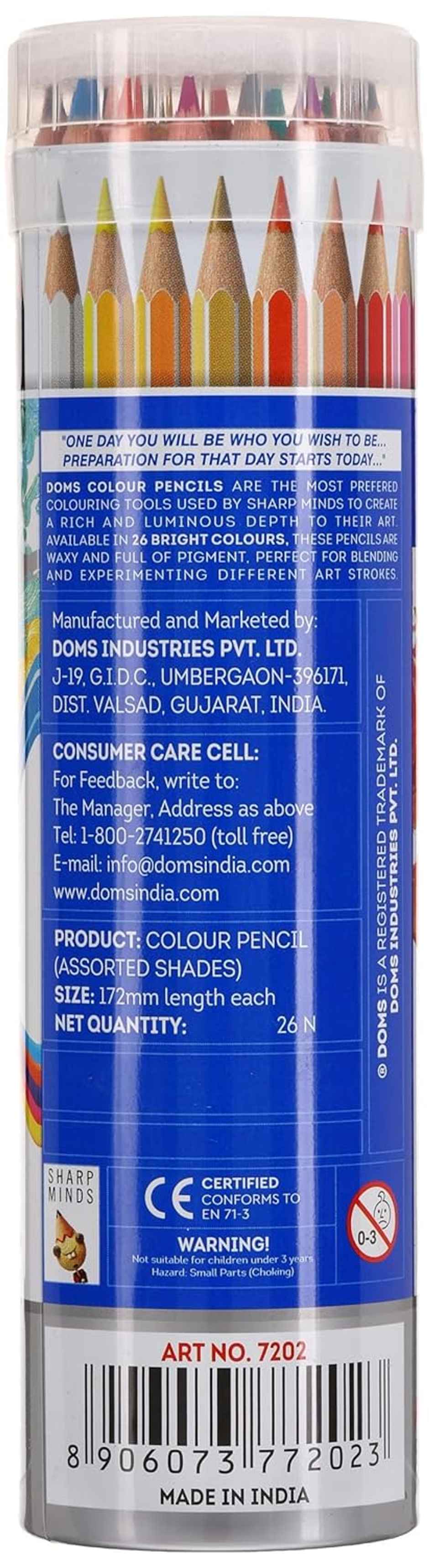 Doms Fsc 24 Round Tin Colour Pencil