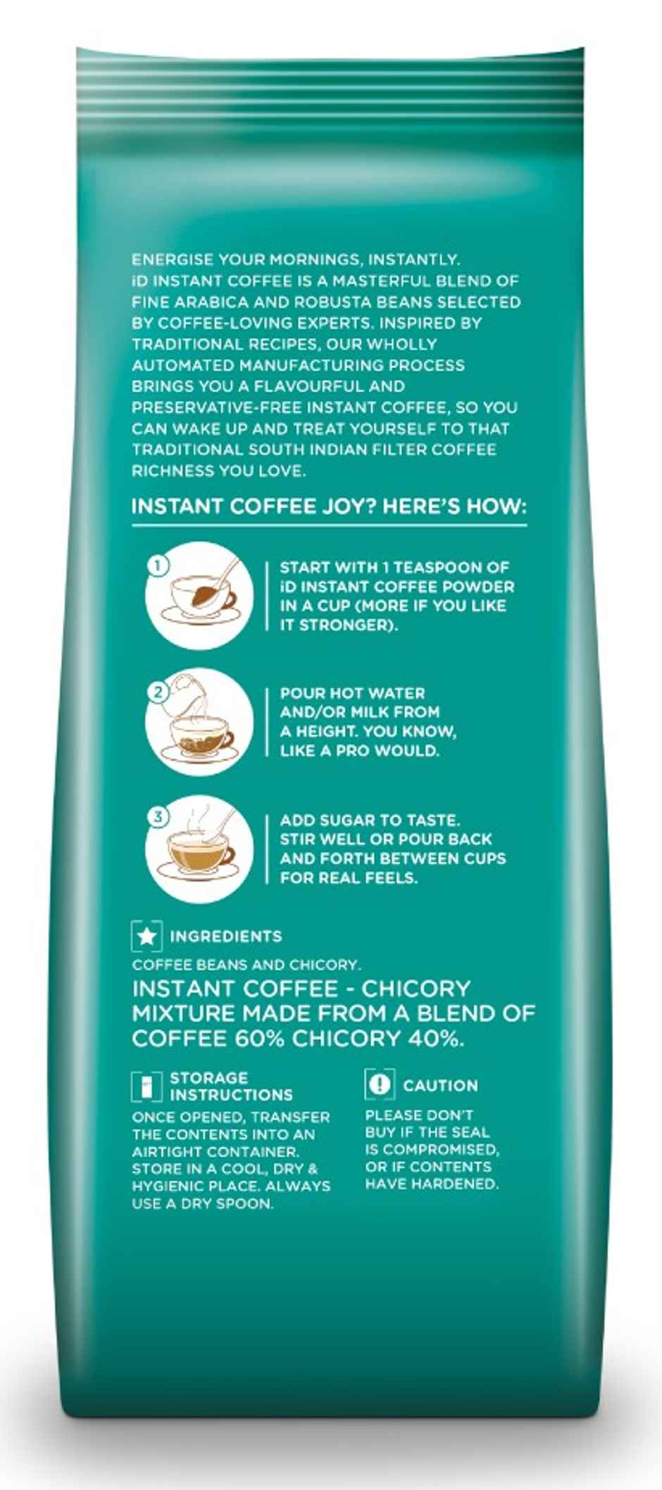 iD Fresh Medium Roast Instant Coffee Powder