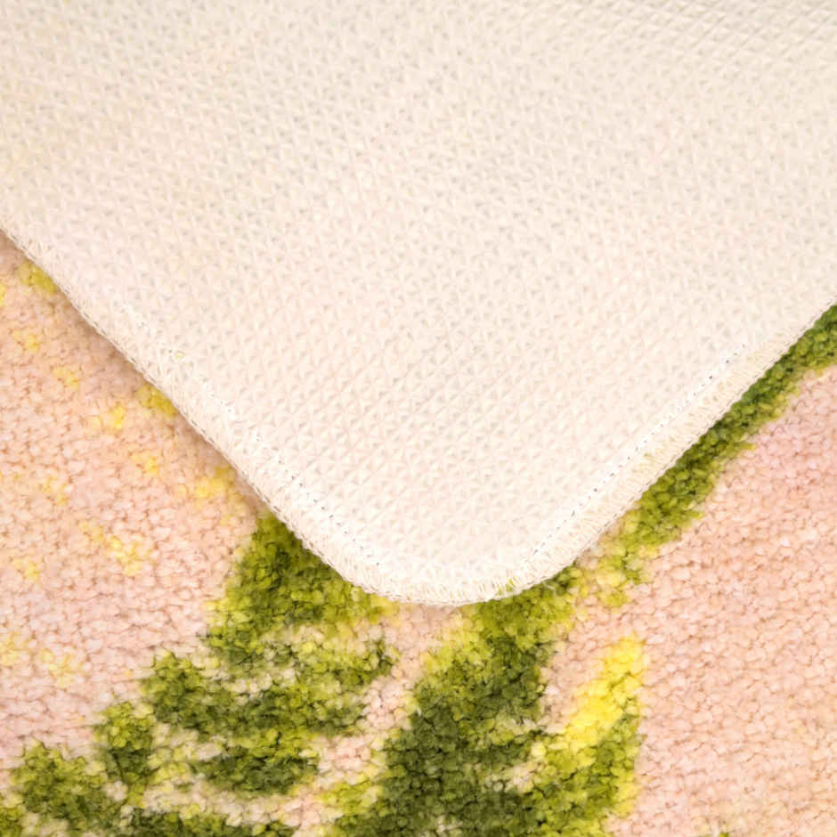 Saral Home Cedar Microfiber Anti-Slip Bath Mat | Beige - 40 x 60 cm
