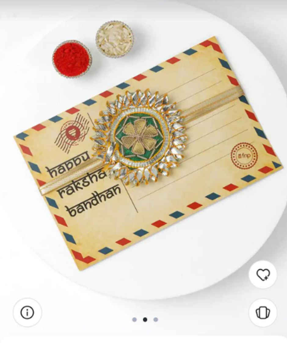 Nostalgia Postcard Rakhi | Yaadon Ka Bandhan | Pack of 2 | FNP
