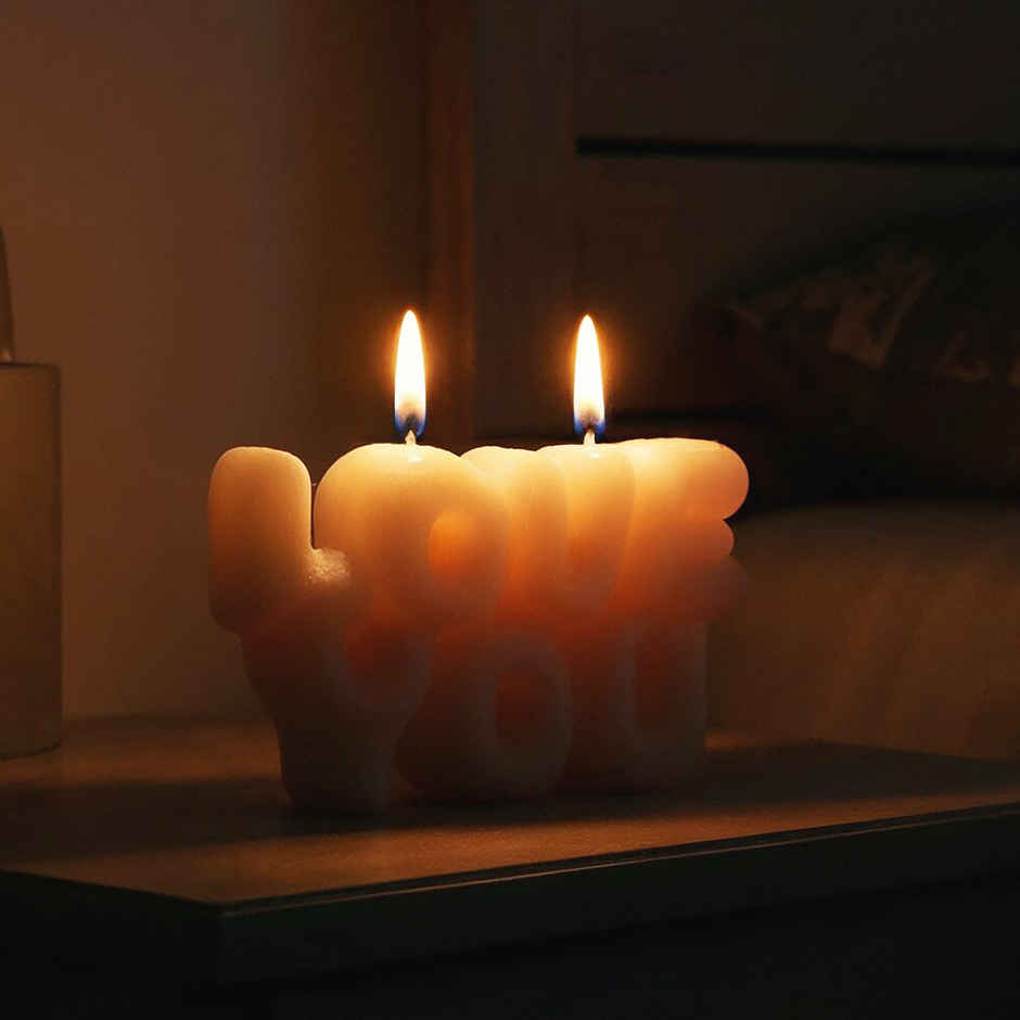 Love You Candle | Premium Valentine Gift for Partners | Oye Happy