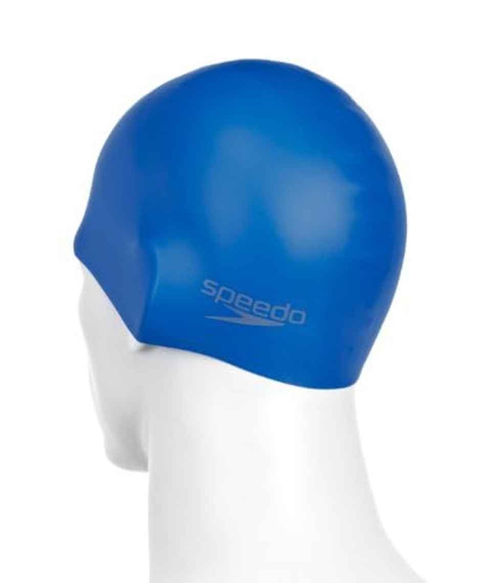 Speedo Unisex Adult Moulded Silicone Swim Cap - Blue