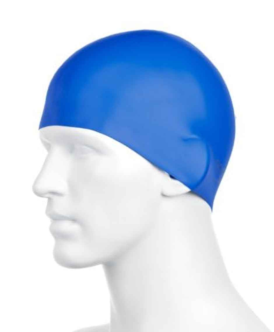 Speedo Unisex Adult Moulded Silicone Swim Cap - Blue
