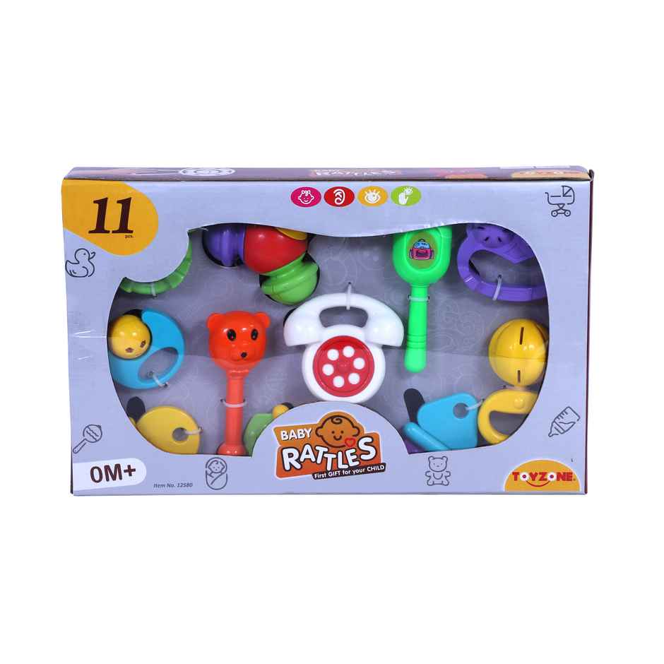 Toyzone 11 Piece Baby Rattles