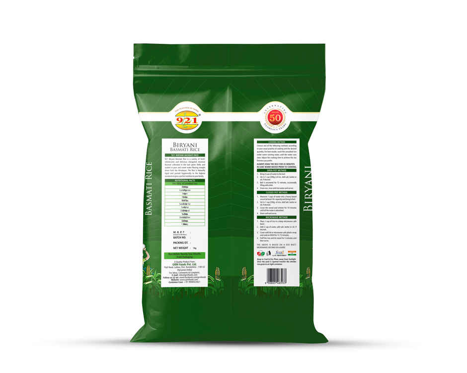 921 Extra Long Grain Biryani Basmati Rice
