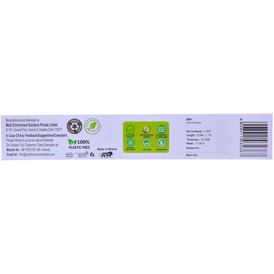 Zepwrap Food Wrapping Paper | Durable & Convenient | 25 Inch