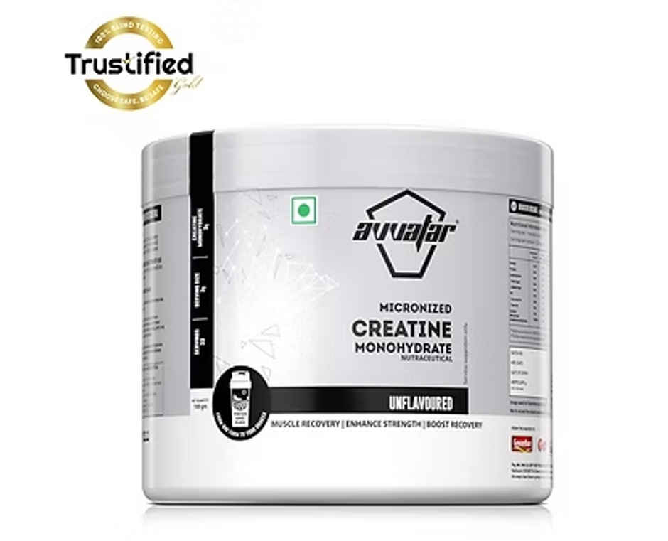Avvatar Micronised Creatine Monohydrate Powder Unflavoured