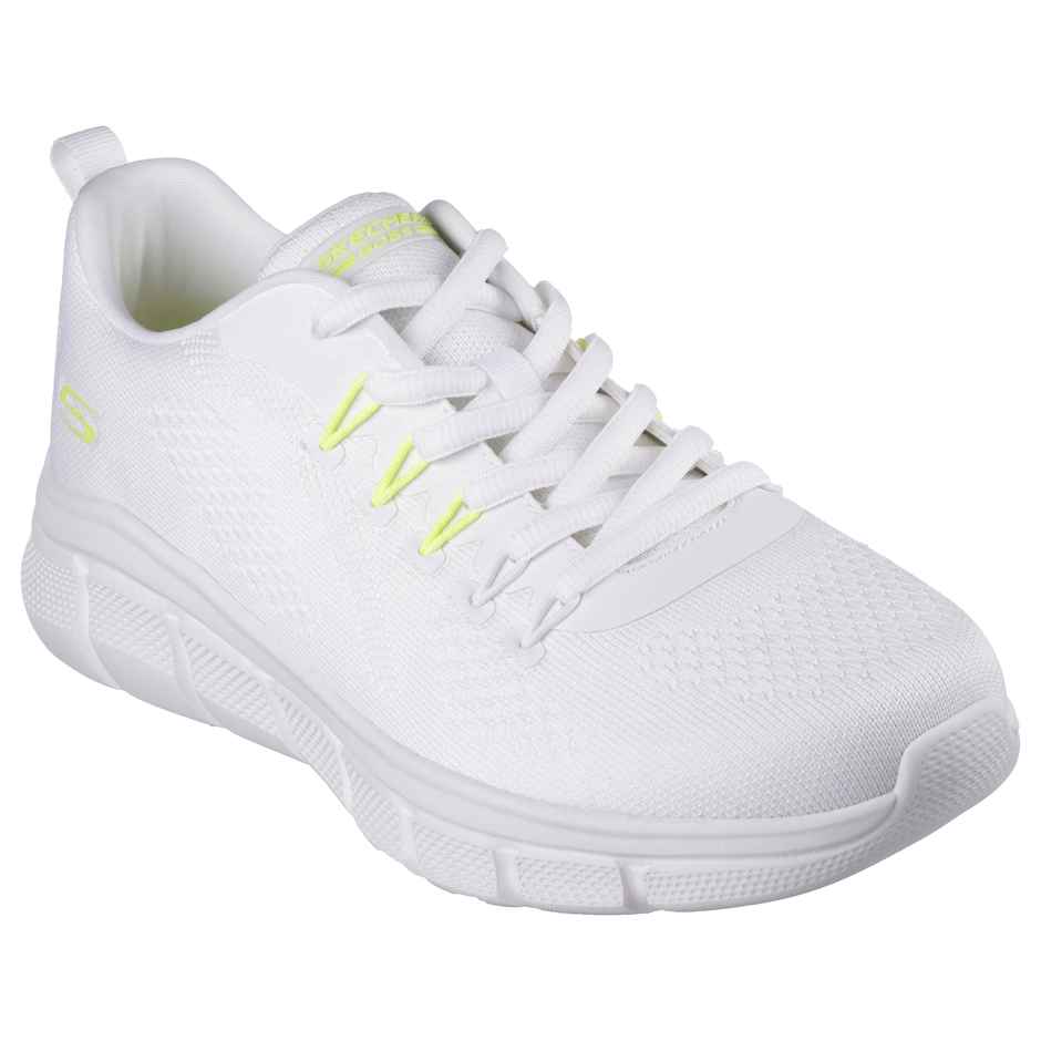 Skechers Mens Bobs B Flex Electric Cool Casual Shoe | Off White (UK 8)