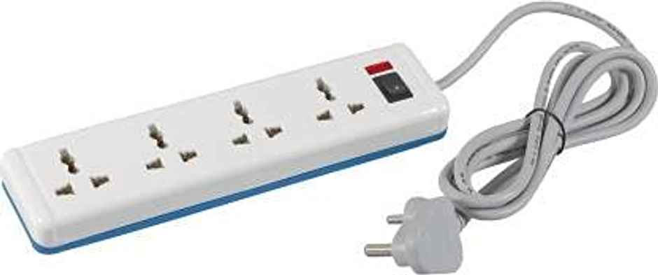 Havells Spikestar 4+1 Surge & Spike Guard With 2M Cable (6A/1440W), 240 Volts - White