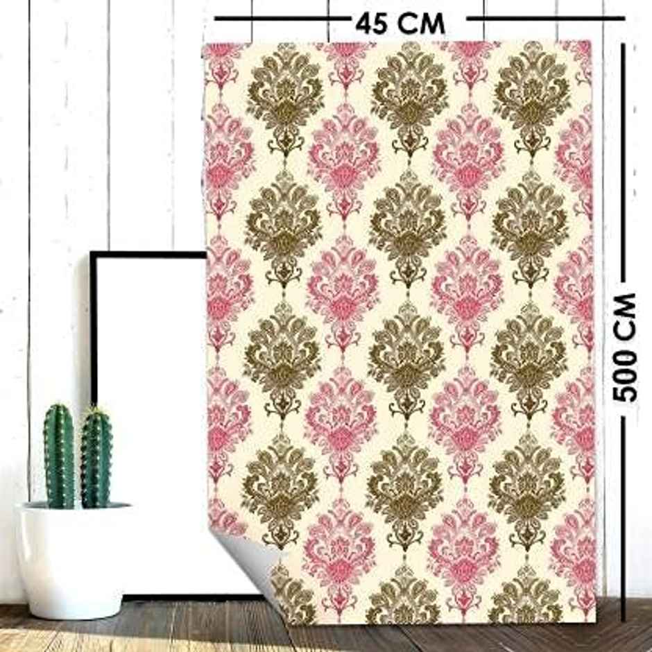 Wollzo Floral | 5340 Self Adhesive Wallpaper | Multicolour | 45 x 500 Cm