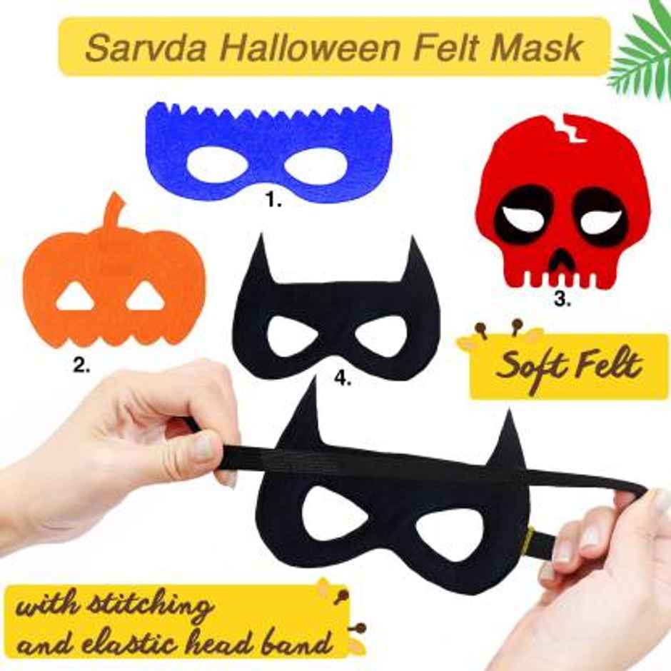 Holi Felt Mask | Pack Of 4 | Pinnacle