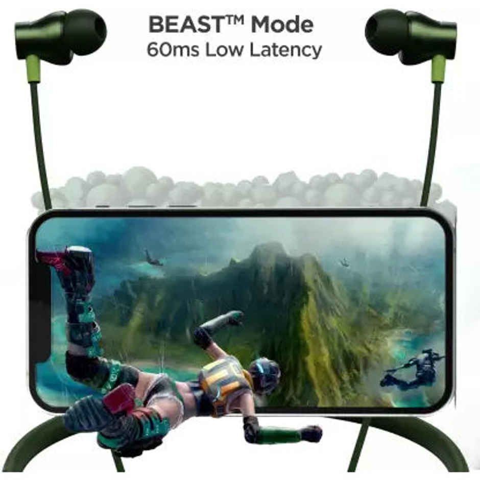 boAt Rockerz 255 Arc with ENx Technology and upto 30 Hours Playback (Fern Green)