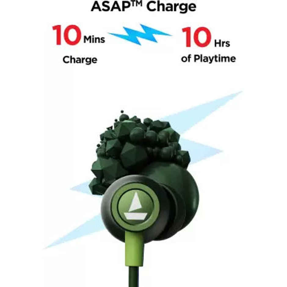 boAt Rockerz 255 Arc with ENx Technology and upto 30 Hours Playback (Fern Green)