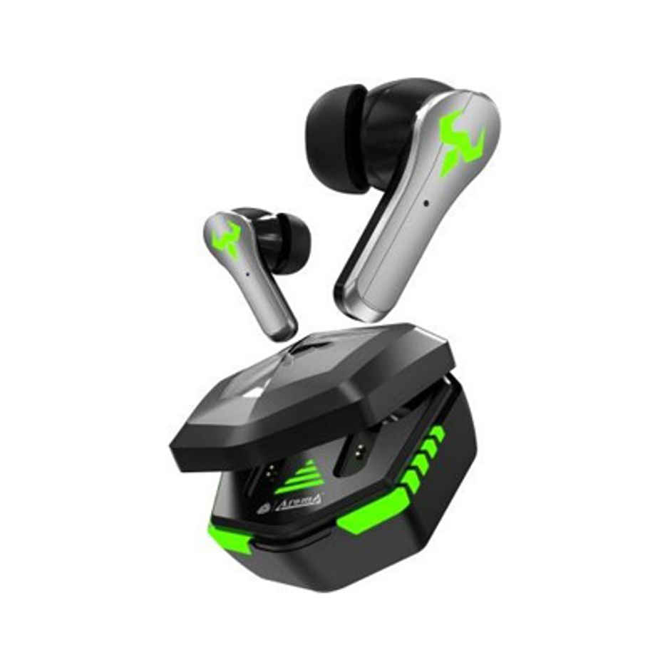 Aroma NB126 Aster Upto 50Hrs Playtime 45ms Latency Fast Charging RGB Gaming Earbuds (Black)
