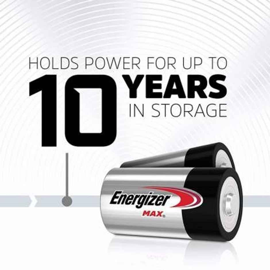 Energizer Brand Primary Alkaline Batteries D Size BP2 - Pack Of 2