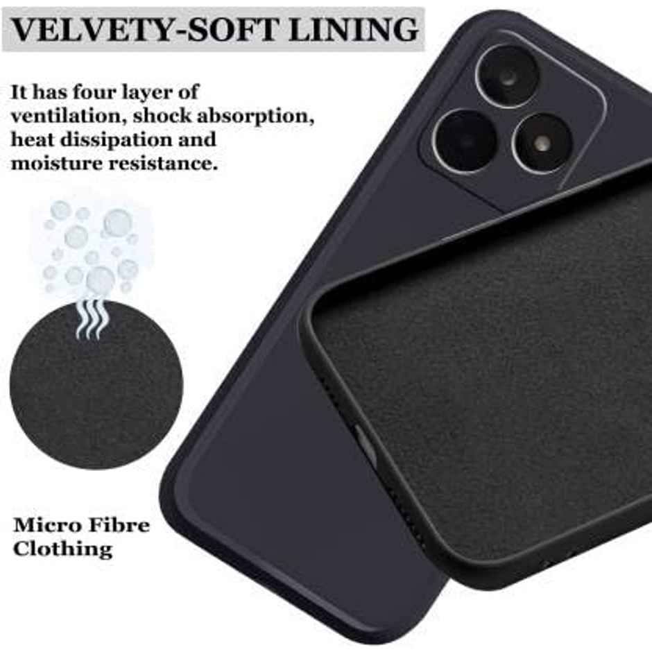 Artistque Case for Realme C53 Back Cover - Plain Liquid Silicone Case