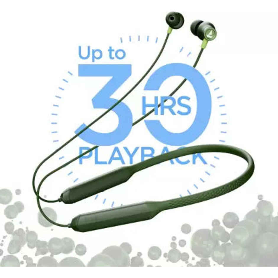boAt Rockerz 255 Arc with ENx Technology and upto 30 Hours Playback (Fern Green)