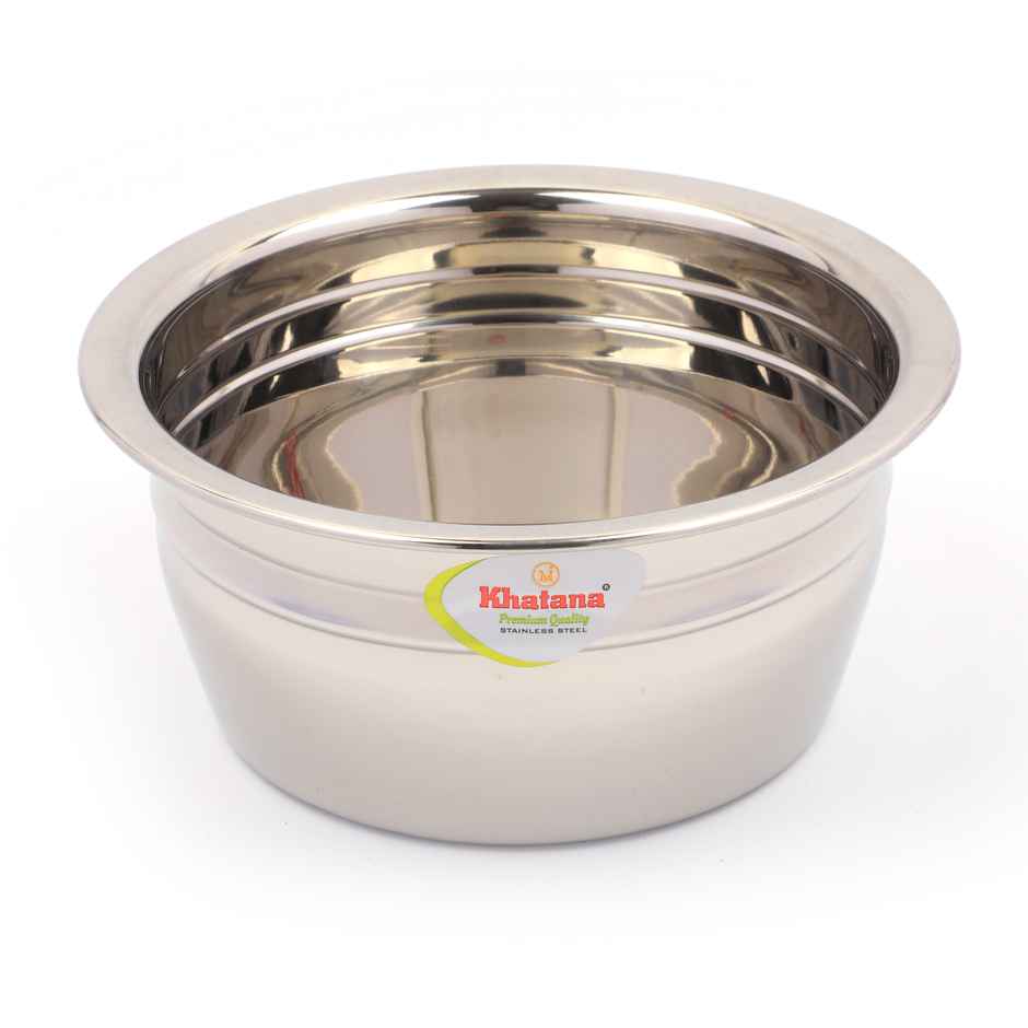 Khatana 22G Plain Deep Urli Handi 13 2300Ml