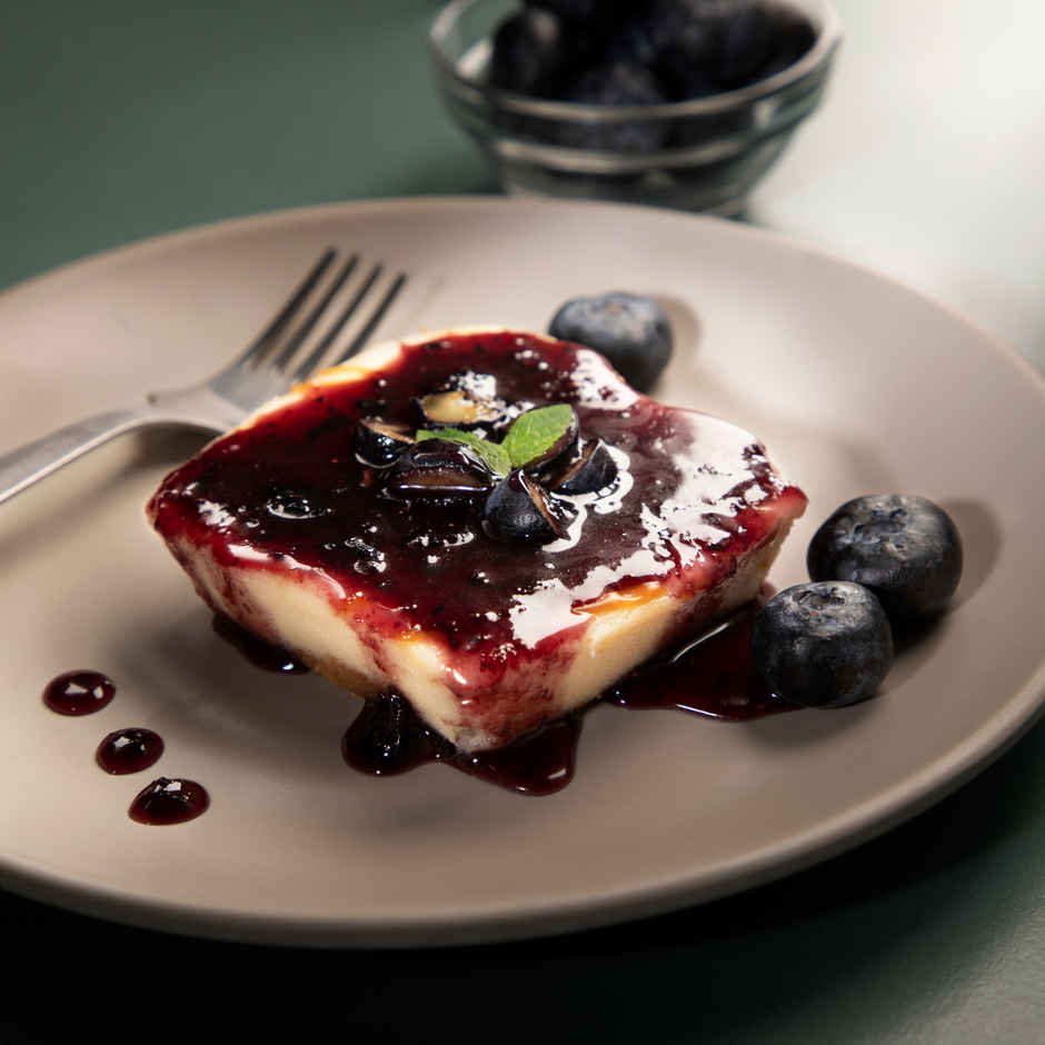 Zep Cake Premium Blueberry NY Cheesecake Slice | Dessert Delight