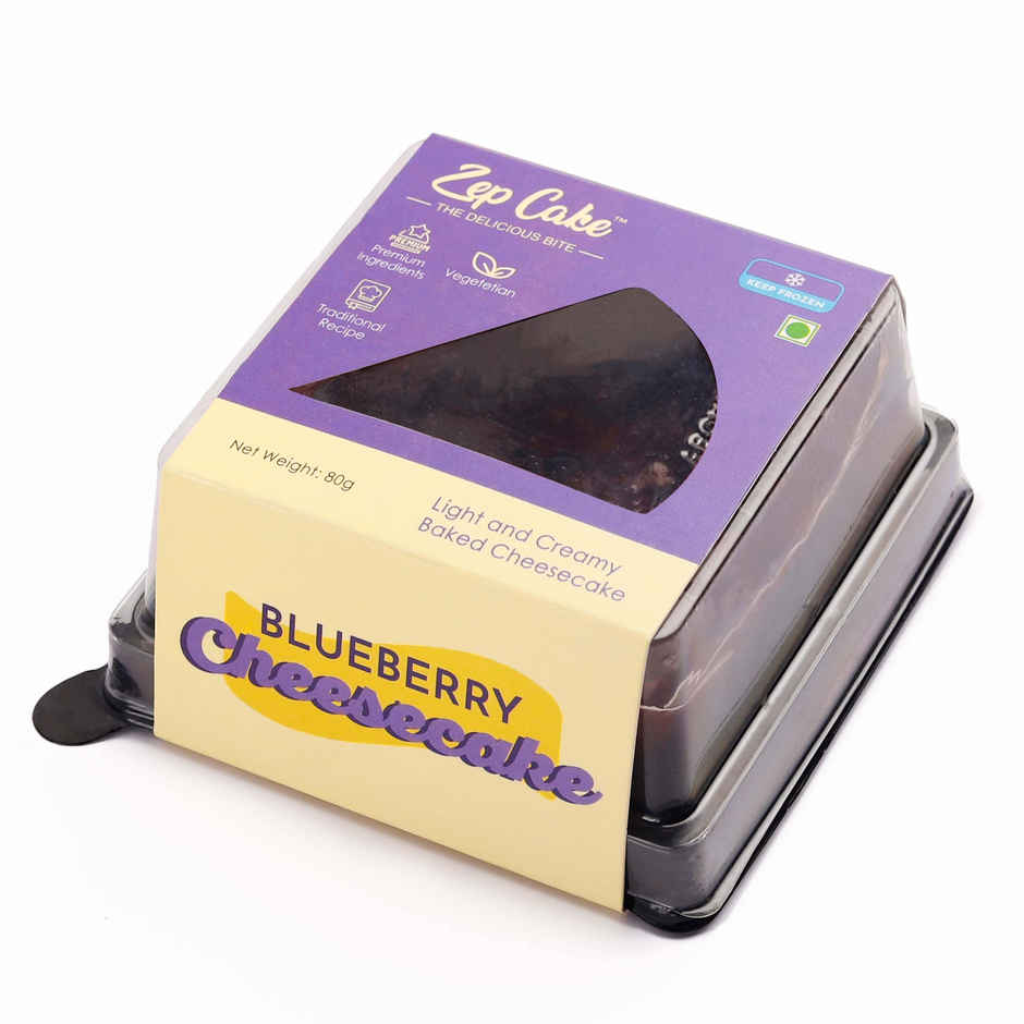 Zep Cake Premium Blueberry NY Cheesecake Slice | Dessert Delight