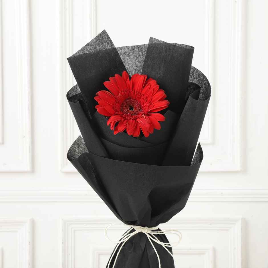 FNP Single Red Gerbera Bouquet