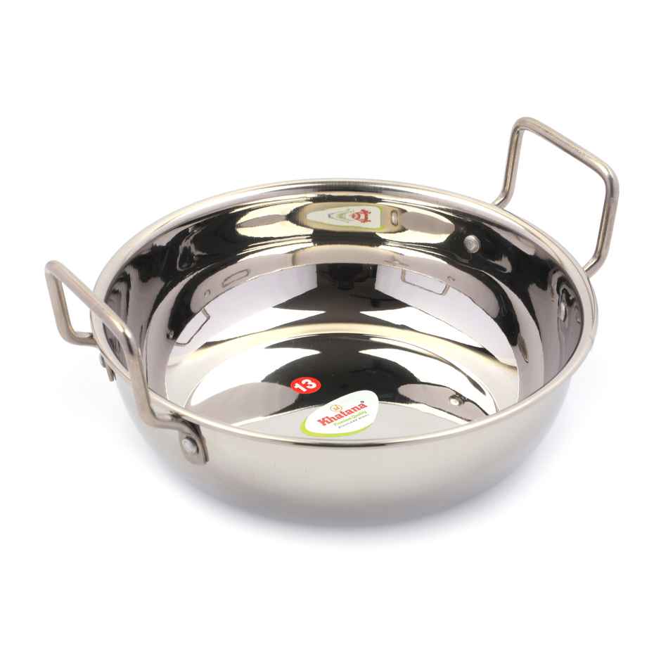 Khatana 22G Plain Kadai 13 2700Ml
