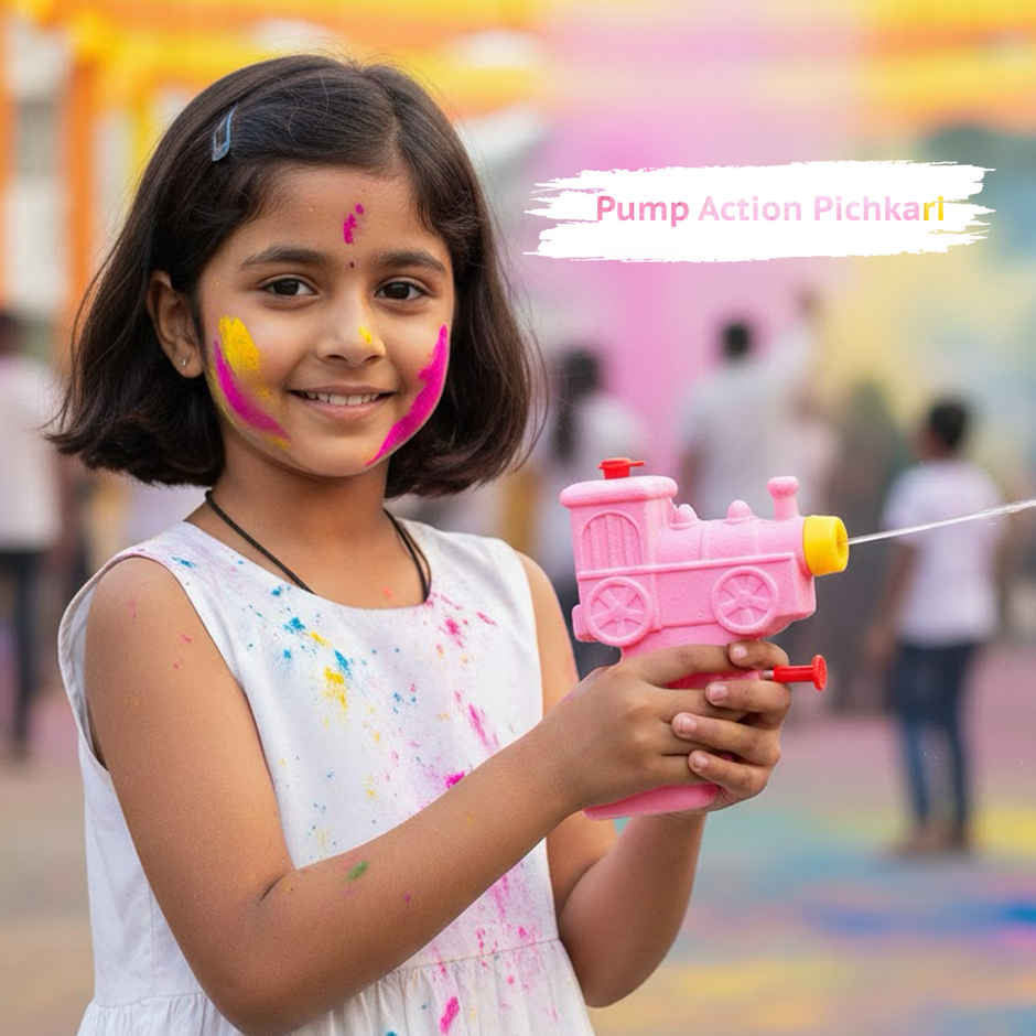 Train Toy Gun Pichkari Pink | Tota