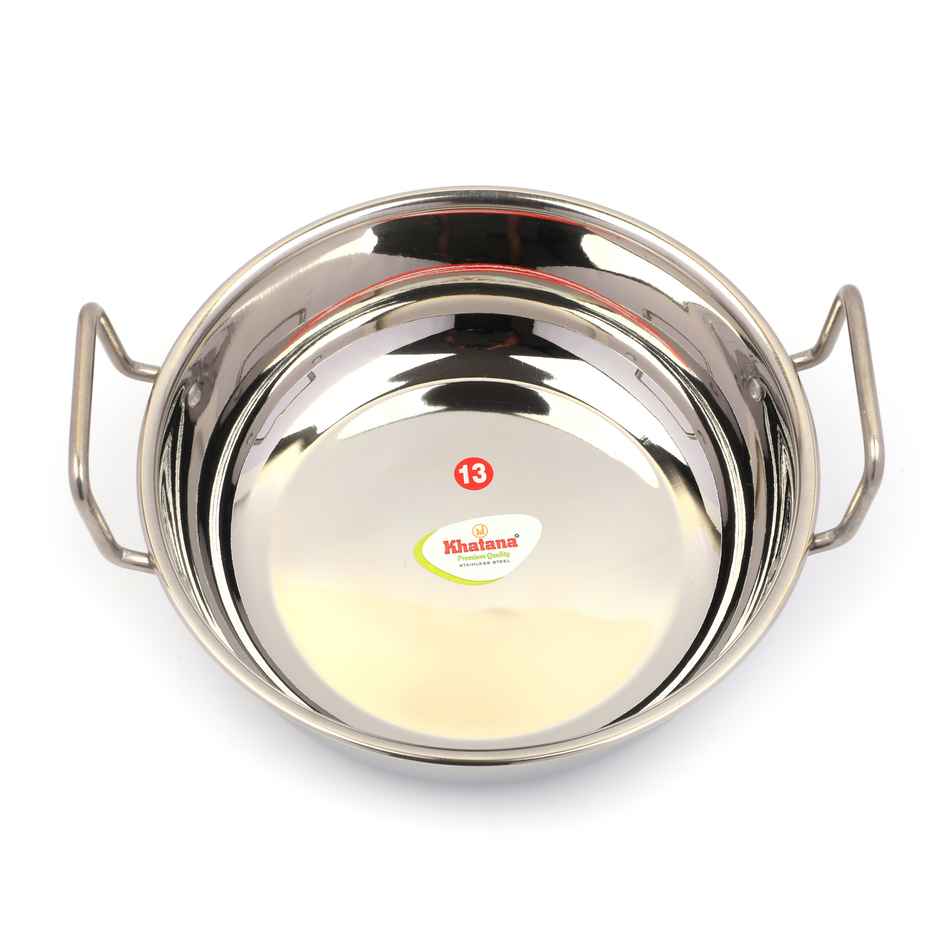 Khatana 22G Plain Kadai 13 2700Ml