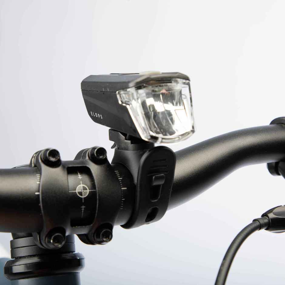 Decathlon Front And Back With Battery Cycling Light Set | Black & Red