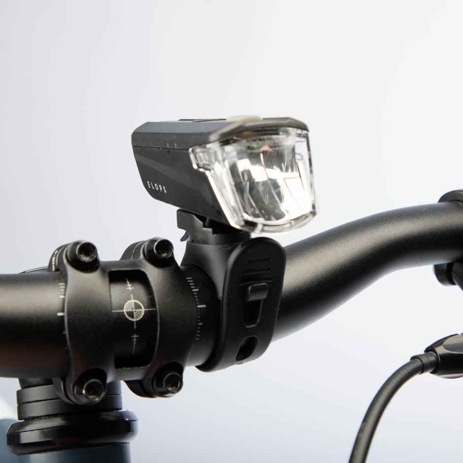 Decathlon Front And Back With Battery Cycling Light Set | Black & Red