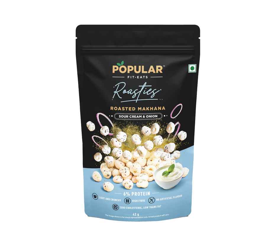 Popular Roasties Roasted Makhana Sour Cream & Onion