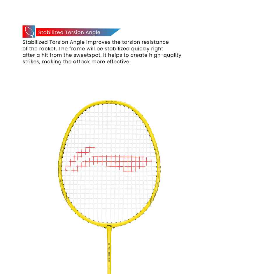 Li-Ning G-Tek Gx Graphite Strung Badminton Racquet With Free Racket Cover
