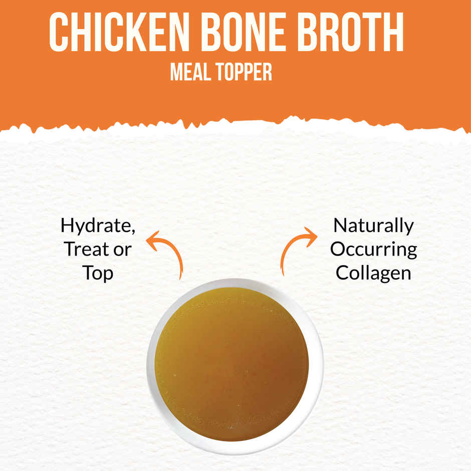 Goofy Tails Chicken Bone Broth for Dogs | Collagen Rich Dog and Puppy Food Topper